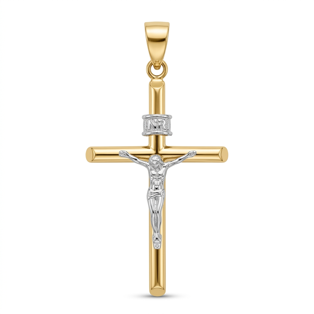 Pandantiv Aur 14K Cruciulita Iisus