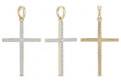 Pandantiv Aur 14K Cruciulita Stone Edition Mica