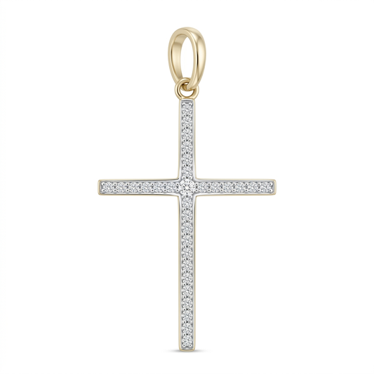 Pandantiv Aur 14K Cruciulita Stone Edition Mica