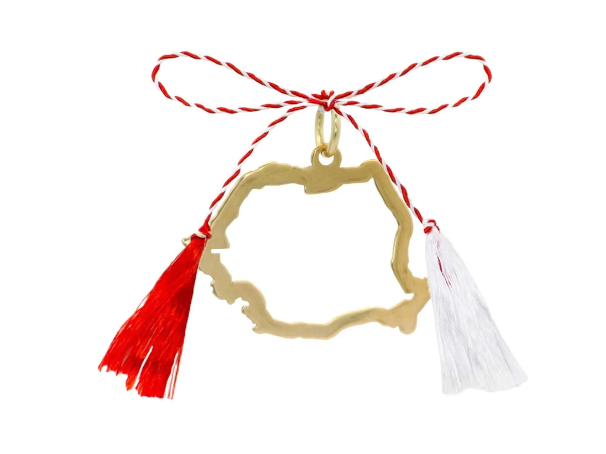 Pandativ martisor Harta României - Antonia Gold