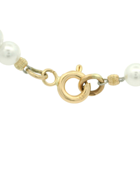 Colier perle de cultura si Aur - AG054225