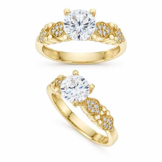 Inel Aur 14 K Glam Logodna