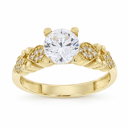Inel Aur 14 K Glam Logodna