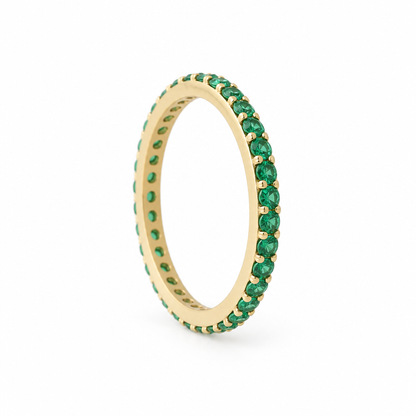 Inel Tenis Aur 14K Green Empaty
