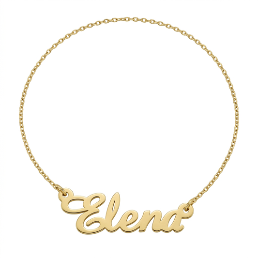Lantisor Aur 14K Nume ELENA