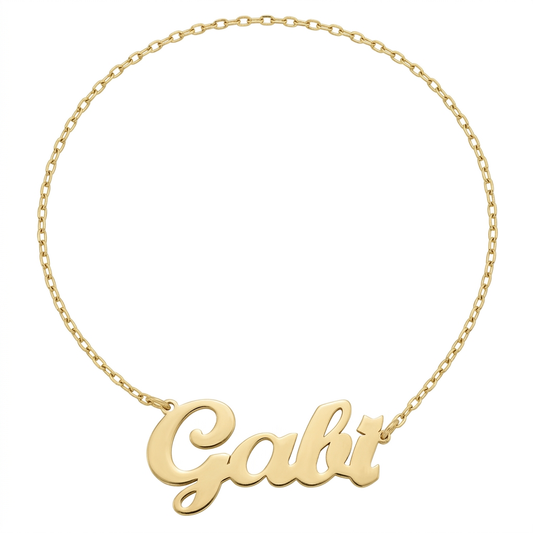 Lantisor Aur 14K Nume GABI