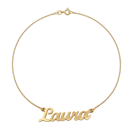 Lantisor Aur 14K  Nume LAURA