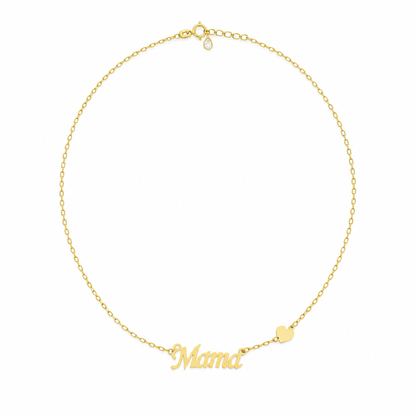 Lant Aur 14K "MAMA si inimioara"
