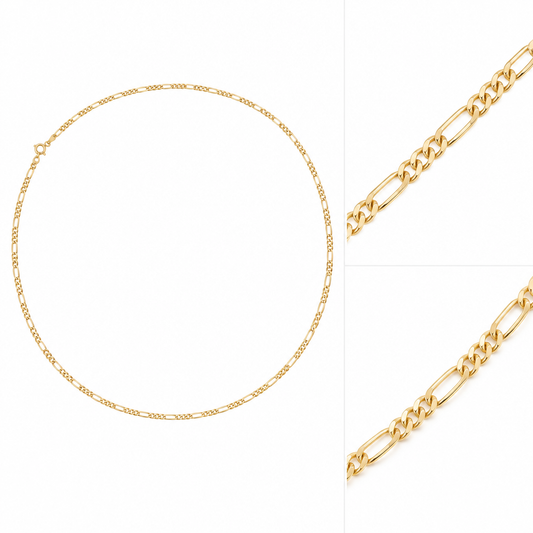 Lant Aur 14 K Figaro fin