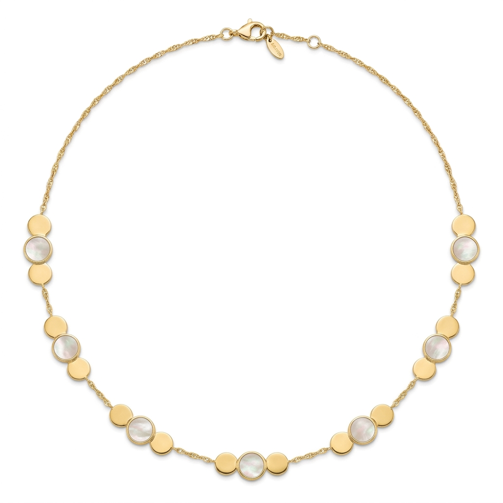 Lantisor Aur 14K dama Madre Perla