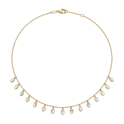 Lantisor Aur 14K Madre Perla Sidef