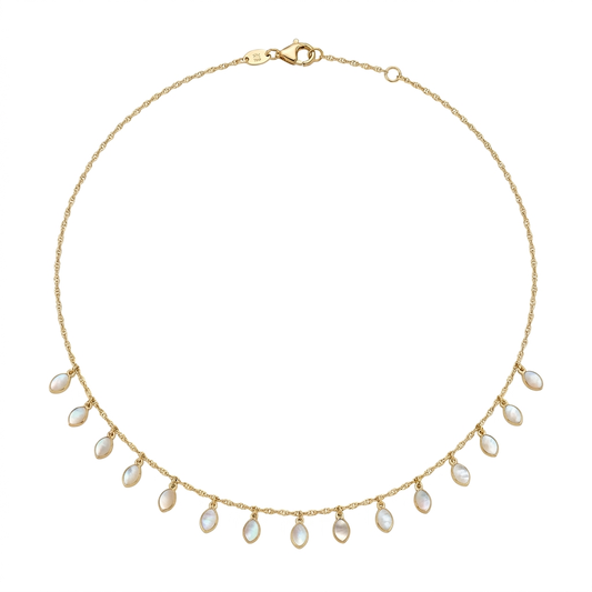 Lantisor Aur 14K Madre Perla Sidef