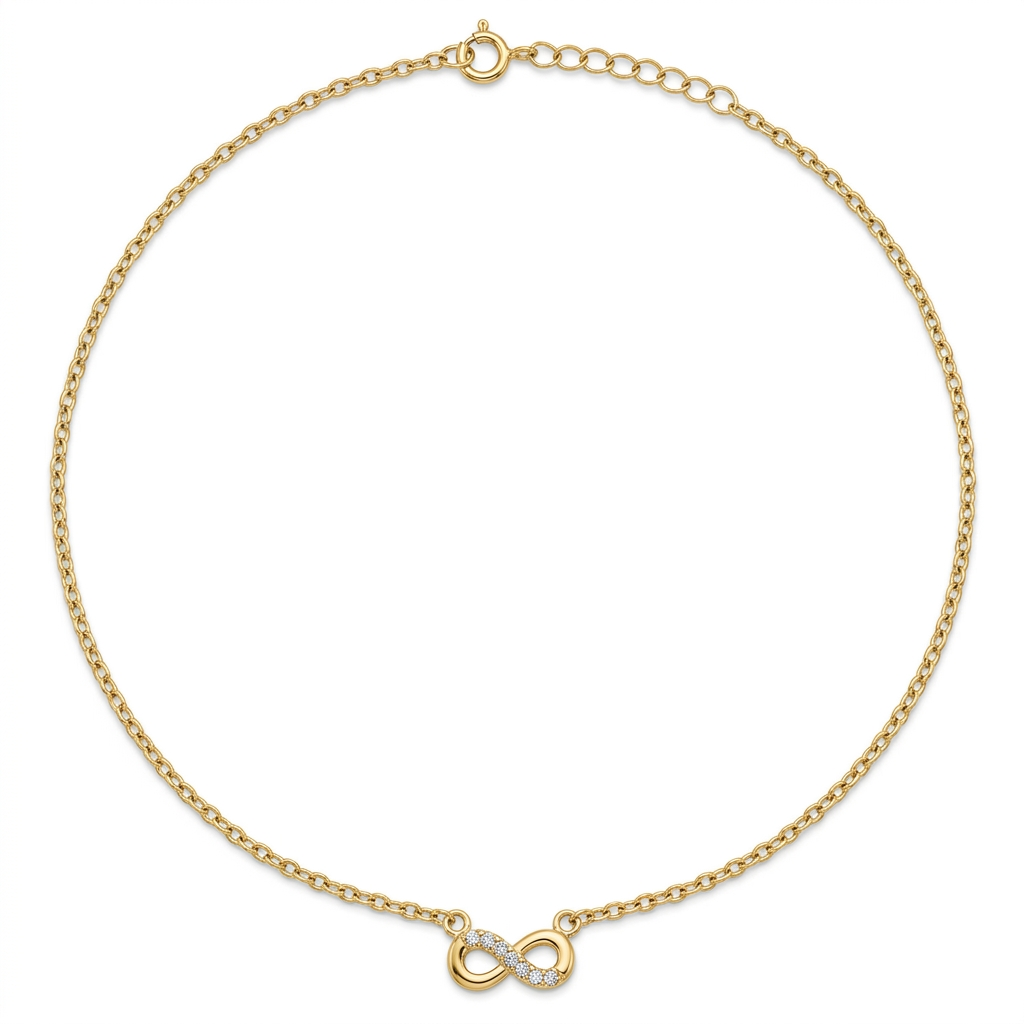 Lantisor Aur 14K Infinit Love