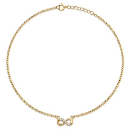 Lantisor Aur 14K Infinit Love