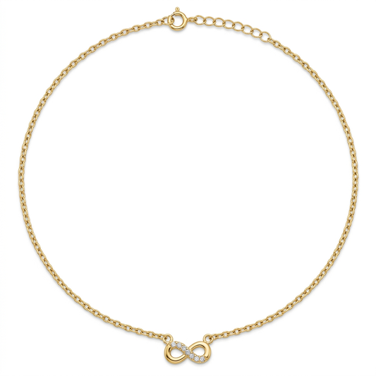 Lantisor Aur 14K Infinit Love