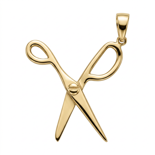 Pandantiv Aur 14K Foarfeca Barber