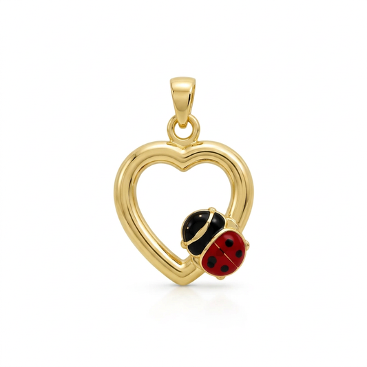 Pandativ Aur 14K Martisor Inima si Gargarita