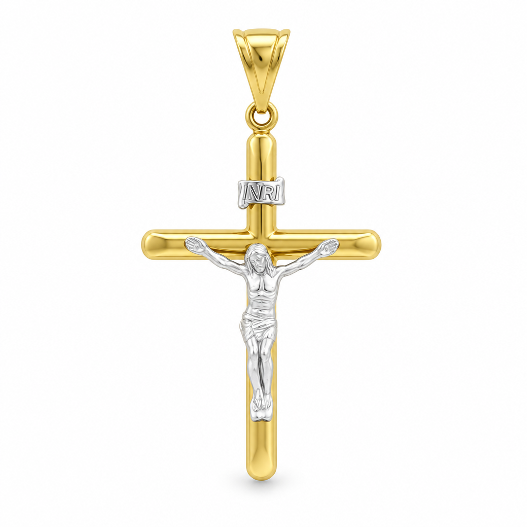Pandantiv Aur 14 K Cruciulita Loial