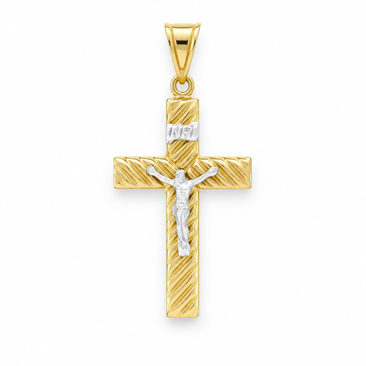 Pandantiv Aur 14 K Cruciulita Infinity