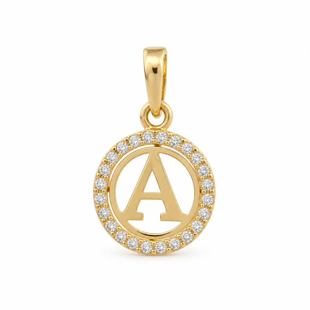 Pandantiv Aur 14 K  Initiala "A"