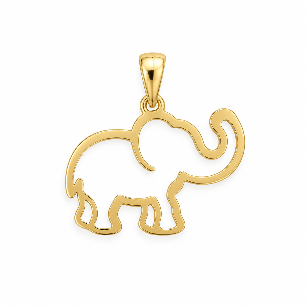 Pandativ Aur 14 K martisor "Elefant"