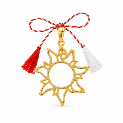 Pandantiv Aur 14 K martisor "Soare"