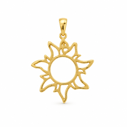 Pandantiv Aur 14 K martisor "Soare"