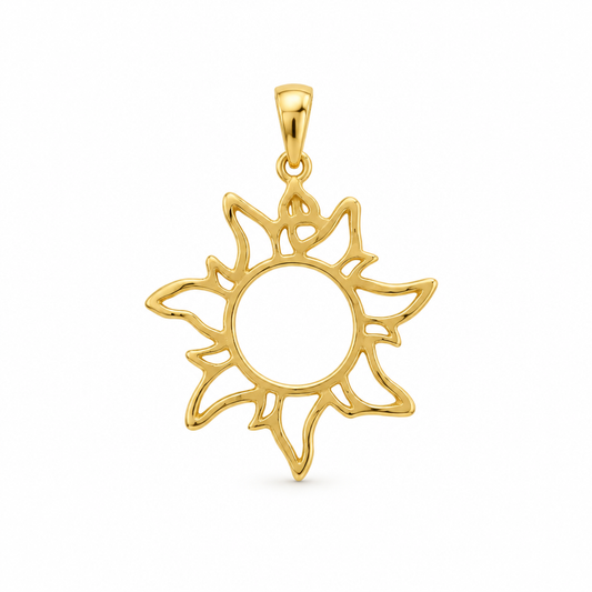 Pandantiv Aur 14 K martisor "Soare"