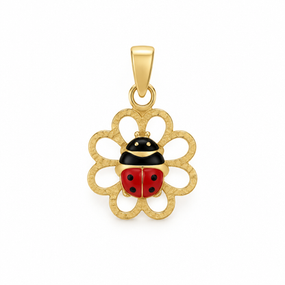 Pandativ Aur 14 K martisor "Floare si Gargarita"