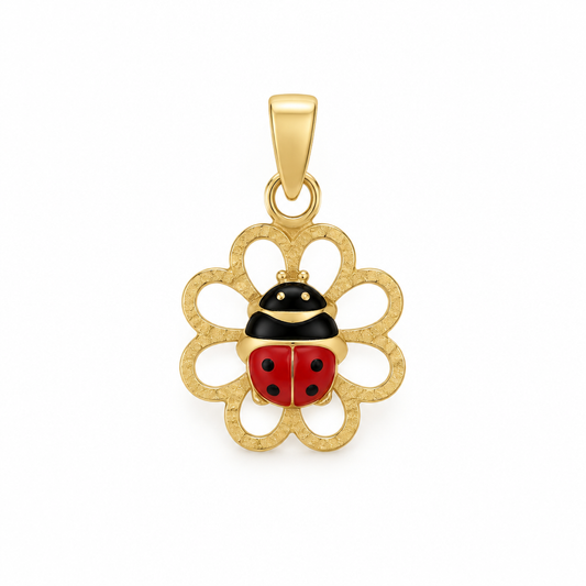 Pandativ Aur 14 K martisor "Floare si Gargarita"