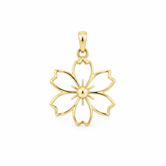 Pandativ Aur 14 K martisor Floare mare