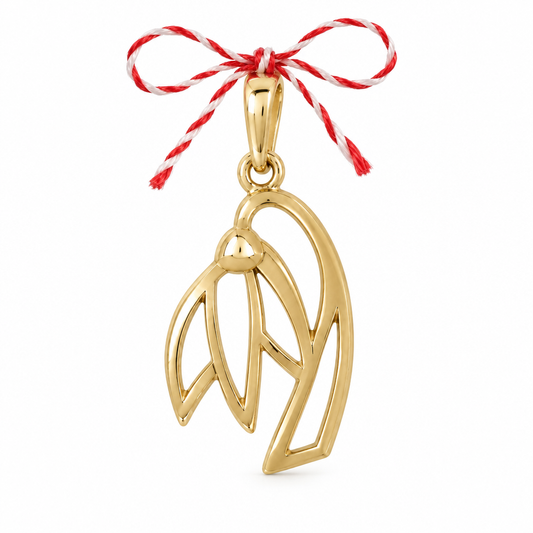 Pandativ Aur 14 K martisor Ghiocel