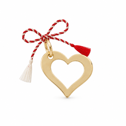 Pandativ Aur 14K martisor "Inimioara"