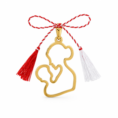 Pandativ Aur 14K martisor "Mama si Copilul"