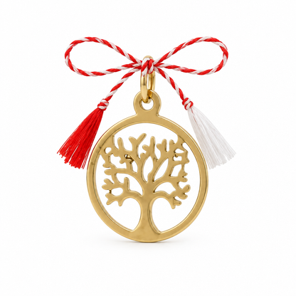 Pandativ Aur 14 K  martisor "Pomul Vietii"