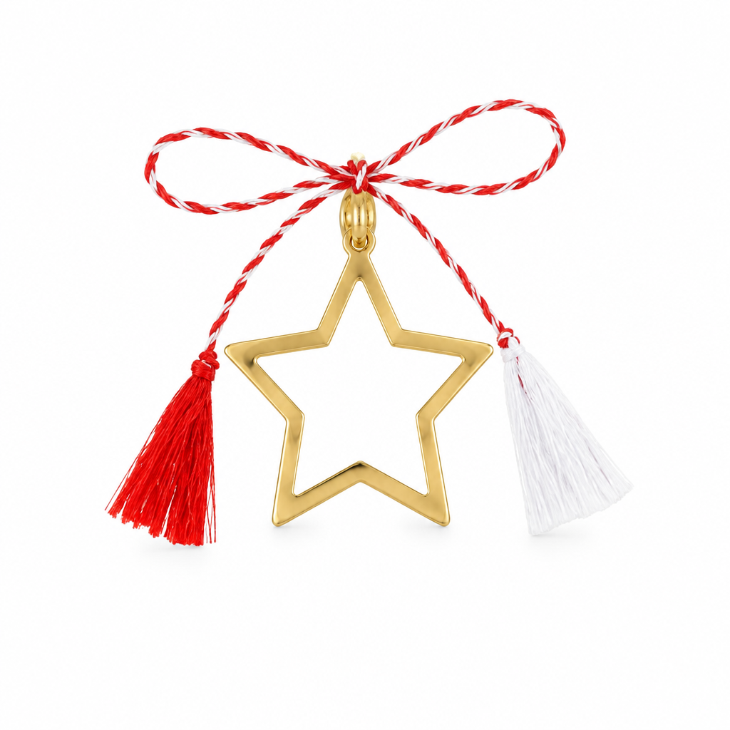 Pandativ Aur 14 K martisor "Stea"