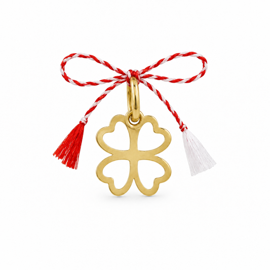 Pandativ Aur 14 K martisor "Trifoi mic"