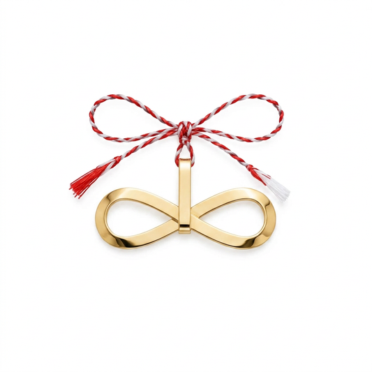 Pandativ Aur 14K Martisor Infinit Mare