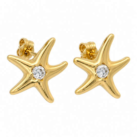 Cercei Aur 14K dama Stea de Mare