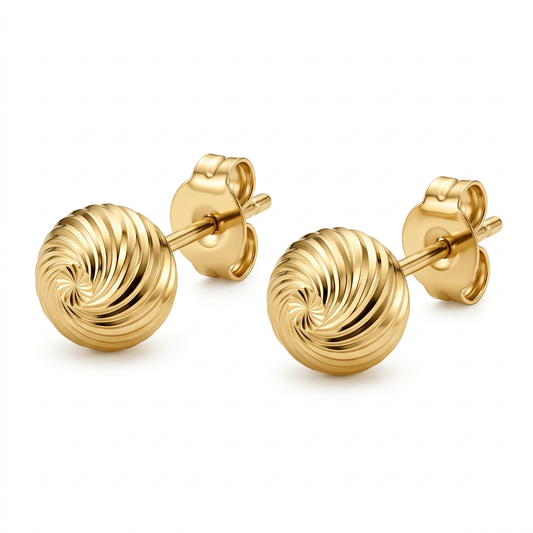 Cercei Aur 14K surub dama Bila Spirala