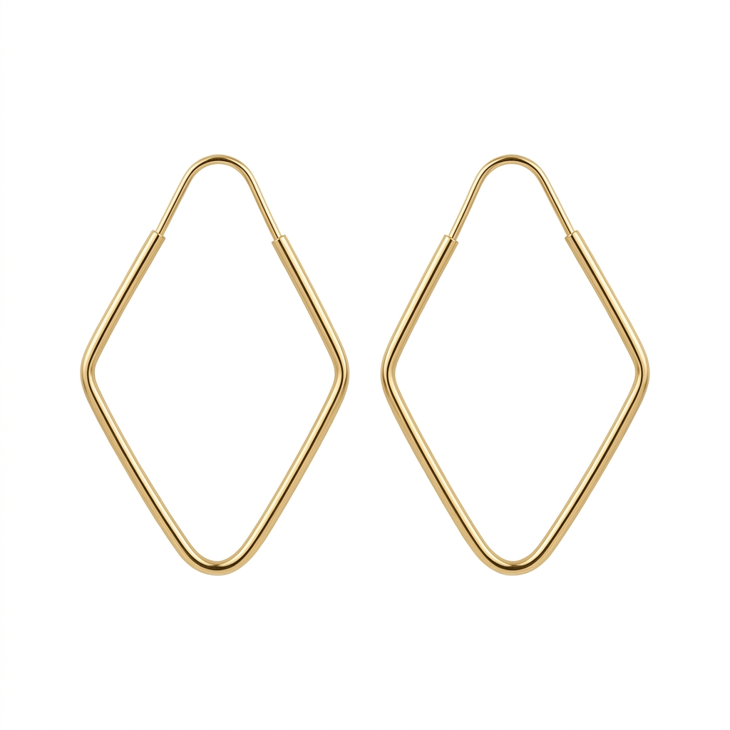Cercei Aur 14K copii Rombs C46