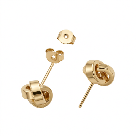 Cercei Aur 14K surub dama Circle