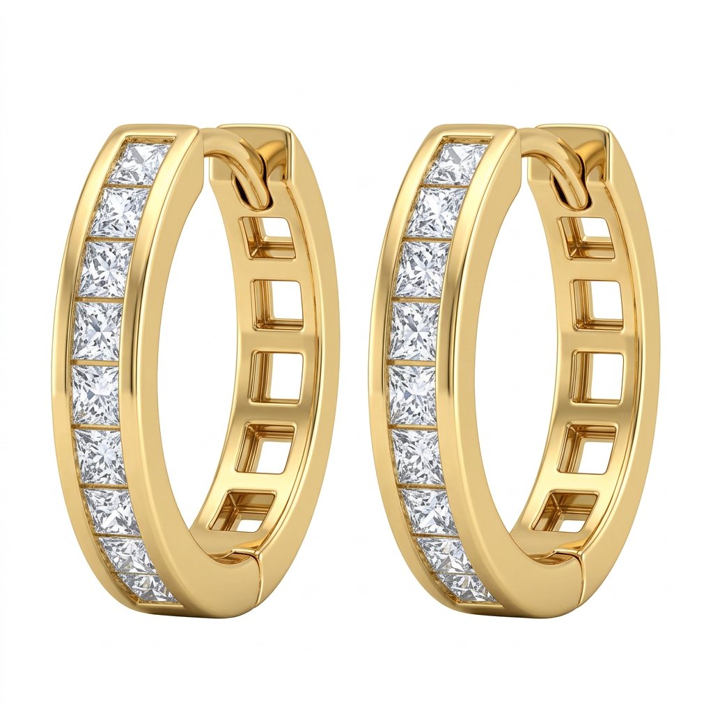 Cercei Aur 14K copii Creole  Whitter Bigi