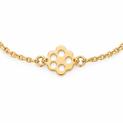 Brățară aur 14K Lucky Hamsa