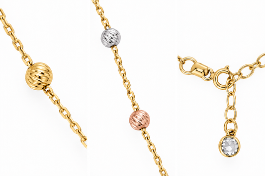 Bratara Aur 14K Trinity Glow