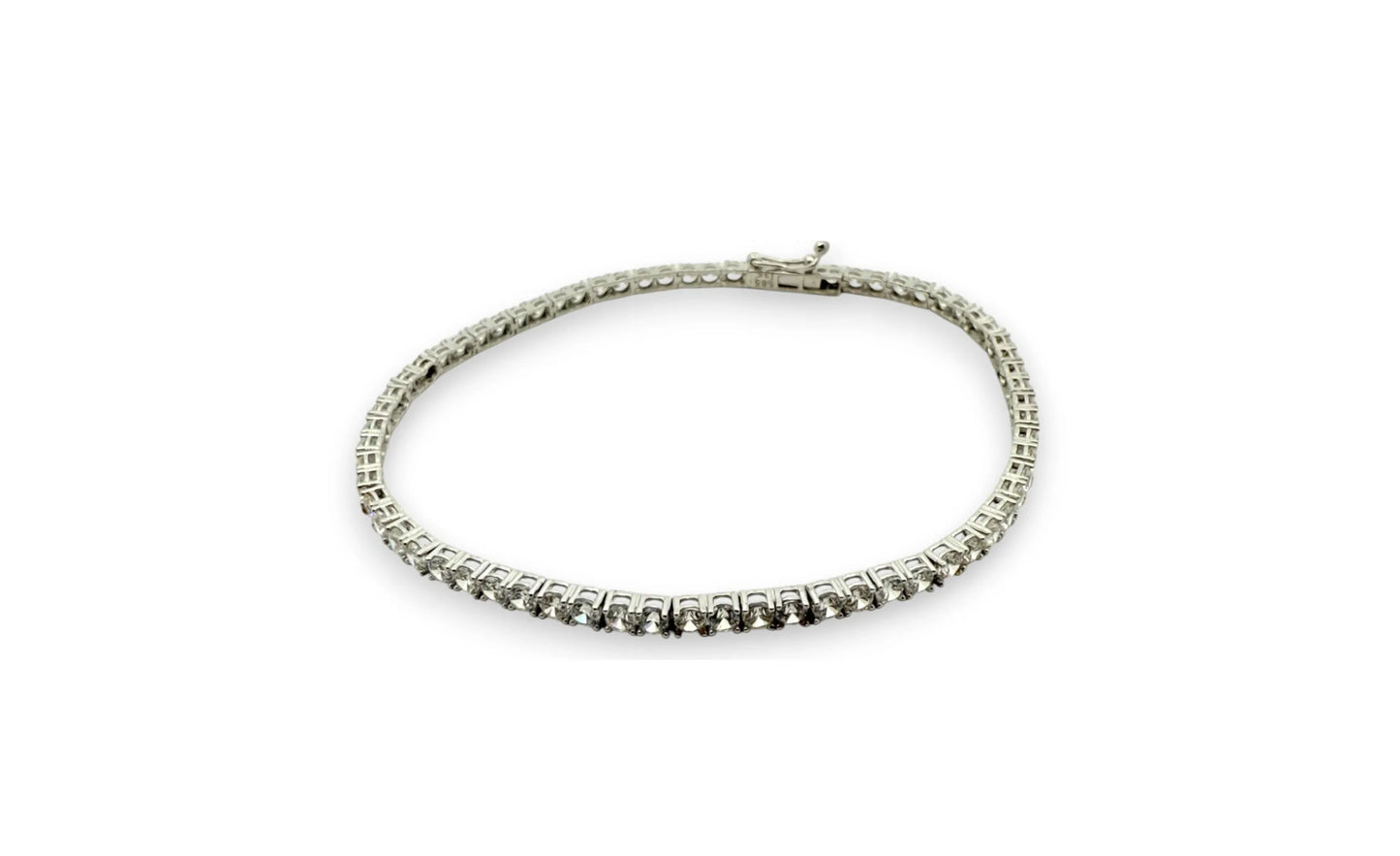 Bratara Tennis aur alb - P. Negre - Antonia Gold