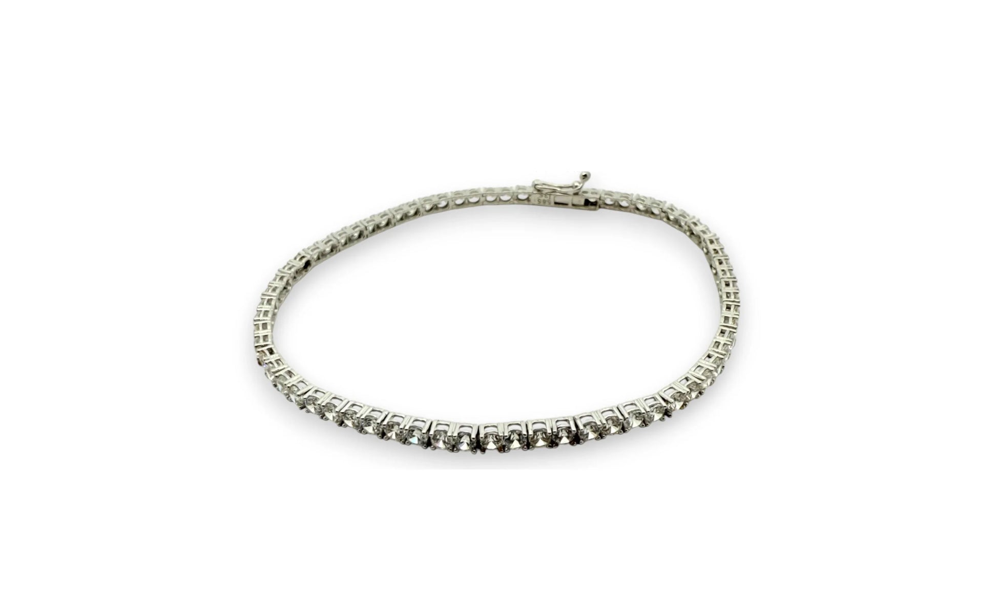 Bratara Tennis aur alb - P. Negre - Antonia Gold