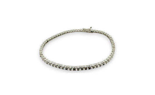 Bratara Tennis aur alb - P. Negre - Antonia Gold