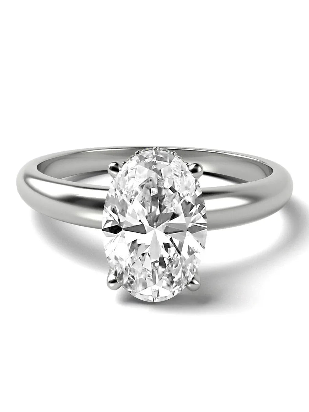 Inel Logodna cu Diamante Oval Brilliant 071 GIA - Antonia Gold