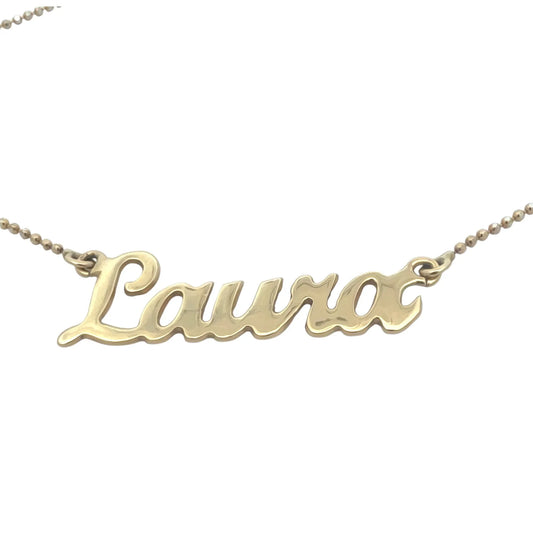 Nume din Aur "Laura" cu lantisor - Antonia Gold